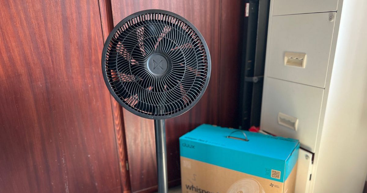 ‘I’ve kept my new whisper fan on all the time to keep with cool through the heatwave