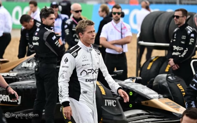 أضواء هوليود تلمع في أبوظبي: براد بيت يحتفل بفيلم f1