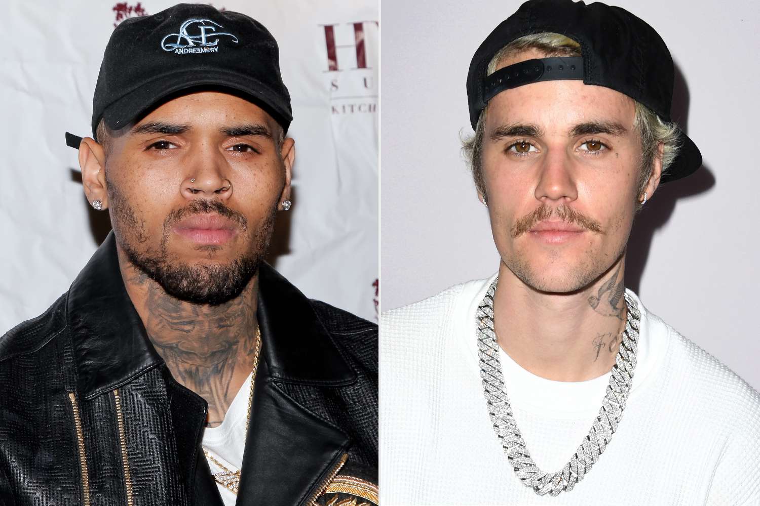 Justin Bieber Supports chris brown afser HIS $ 6.7m bail following london arrost