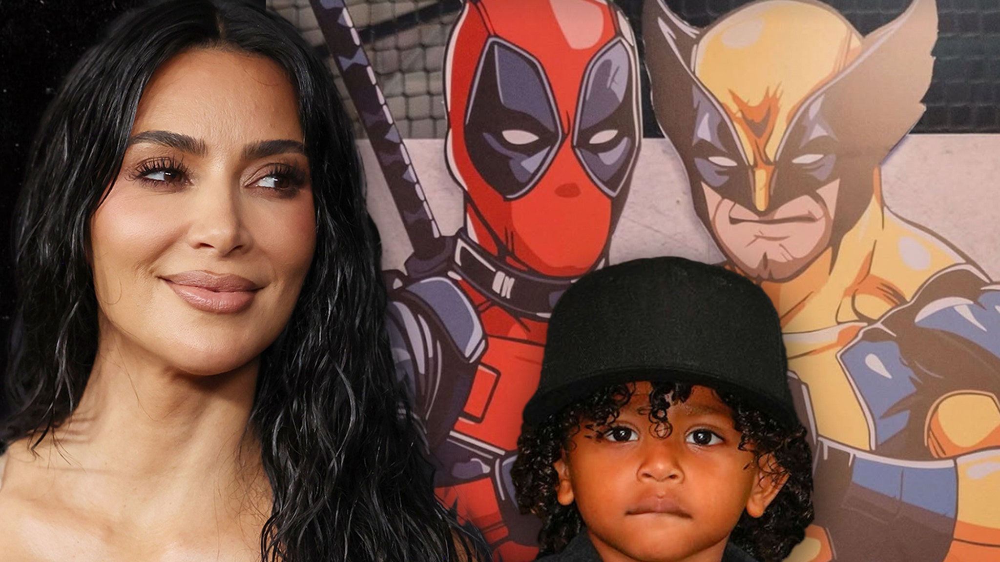 Kim Kardashian Posts Photos of Psalm’s’ Deadpool’-Themhed B’Day Party