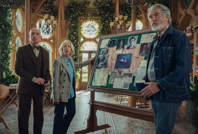 Pierce Brosnan and Hellenic Mirren Solve A Retirement Home Slaying
