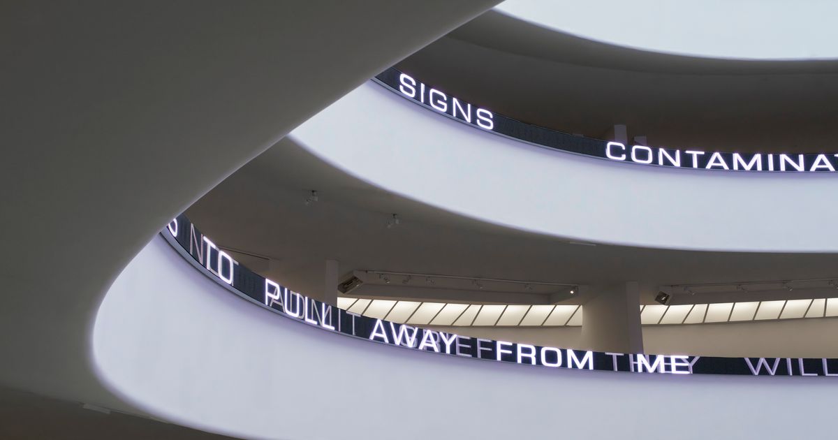 At Guggenheim, Jenny Holzer’s Word Salad Reads As Clickbait