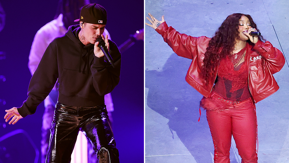Justin Bieber Makes Rare Performance With Sza at Grand National Tour