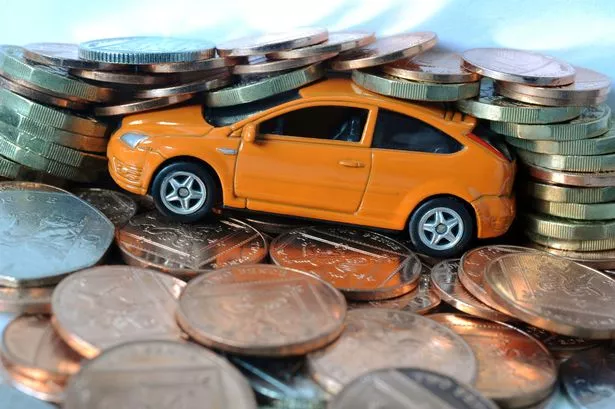 Car model with coins