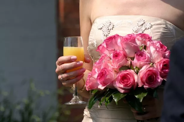 Bride wearing White