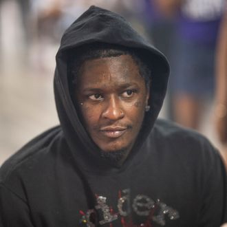 Young Thug Makes Surprise Appeaance at Back-to-School Event