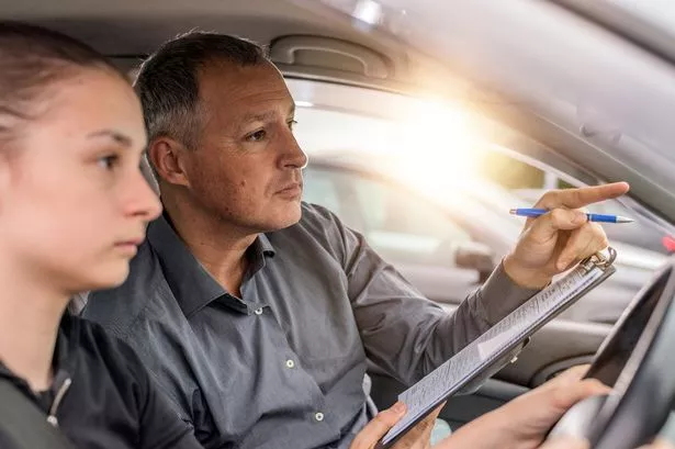 Driving instructor with driver