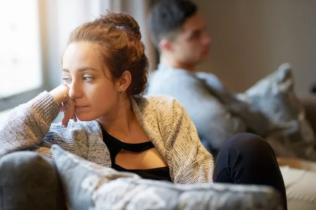 A Woman Looking Upset With Her Boyfriend
