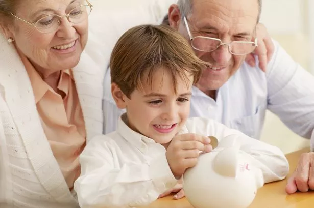 grandparents with their grandchildren