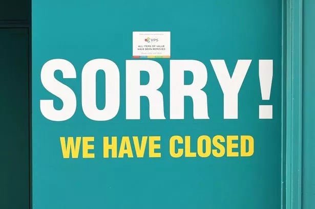Poundland closing sign
