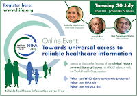 Advertisement for the Event Towards Universal Access to Reliable HealthCare Information