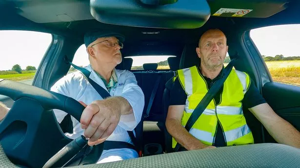 Man focuses on parallel parking 