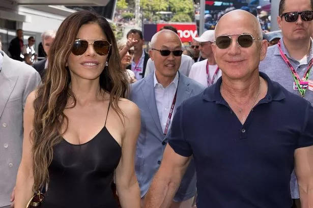MONTE-CARLO, MONACO - MAY 25: Lauren Sánchez and Jeff Bezos attend the F1 Grand Prix Of Monaco on May 25, 2025 in Monte-Carlo, Monaco. (Photo by Arnold Jerocki/FilmMagic)