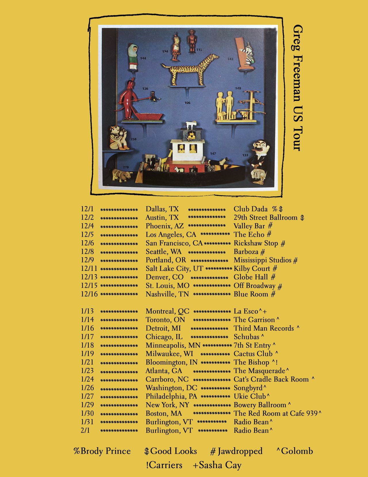 Greg Freeman: US Tour