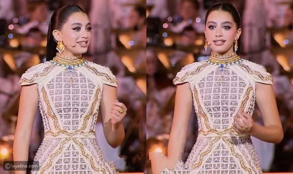 View of Yasmina Al-Abd at the opening ceremony of the Al-Masri Al-Kabir Museum