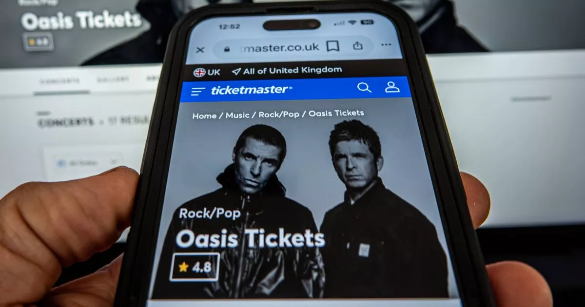 Ticketmaster issues update after being slammed over the price of Oasis gigs