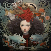 Image by Sheila Webber using Midjourney AI - using the prompt Sheila Webber