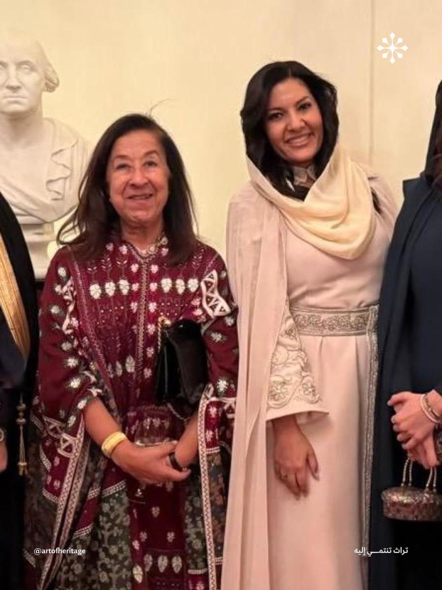 Princess ريما بفستان بهوية سعودية من دار الهنوف